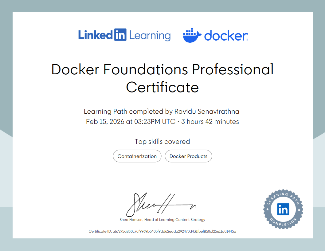 Docker Foundation Certificate